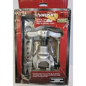 Husky 1003915700 Heavy-Duty Pro Flaring Tool Set 3/16–3/4‎ in – New, Damaged Box